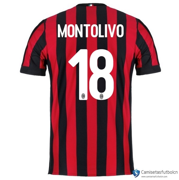 Camiseta Milan Primera equipo Montolivo 2017-18